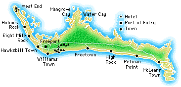 Grand Bahama Map