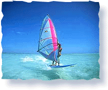 Windsurfing at Lac Bay