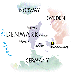 jutland peninsula on world map