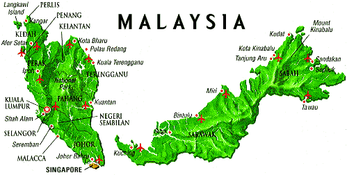 Map of Malaysia